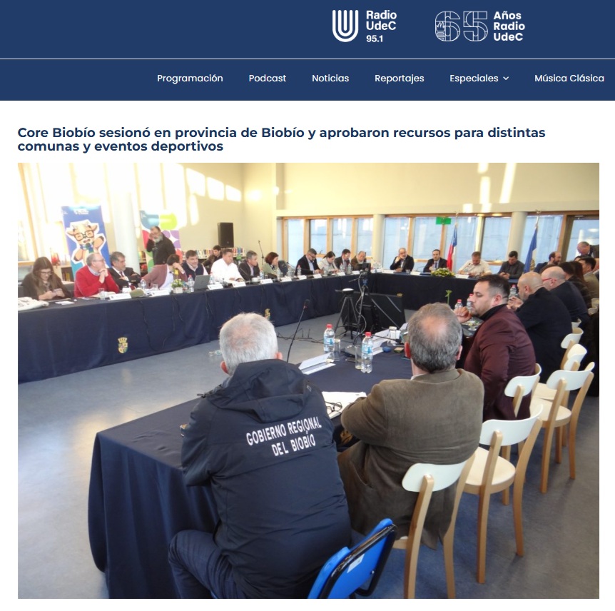Consejo Regional sesiona en la Provincia de Biobío y aprueba inversiones en infraestructura deportiva, hídrica y municipal para comunas como Quilaco, Cabrero, Los Ángeles y Yumbel.
La nota completa en radioudec.cl/core-biobio-se…