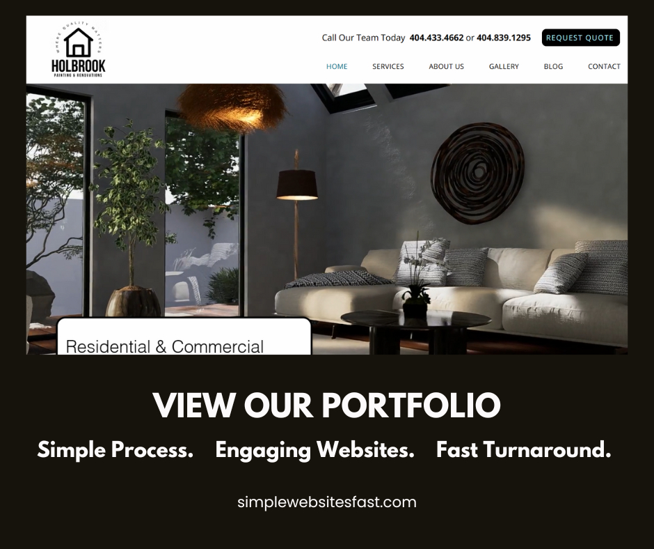 WebSitesInAWeek's tweet image. Simple Websites Fast just finished a website for Holbrook Painting and Renovations. View Our Portfolio. bit.ly/3F1NzN3 #SimpleWebsitesFast #website #webdesign #contractor