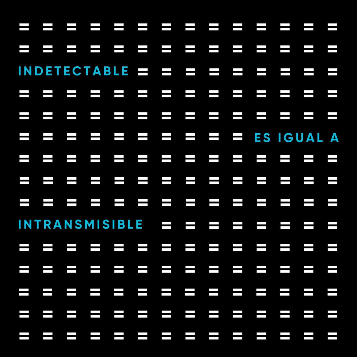 Las personas que están en tratamiento y mantienen el VIH indetectable, no lo transmiten.  

Por eso decimos que indetectable es igual a intransmisible.  

Pasá la data.