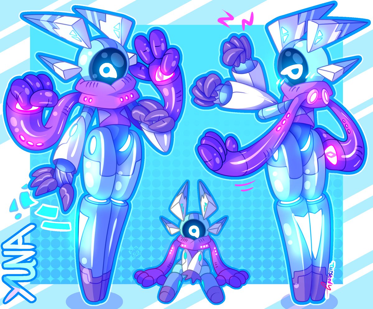 Yuna the robot scarf gal 💙