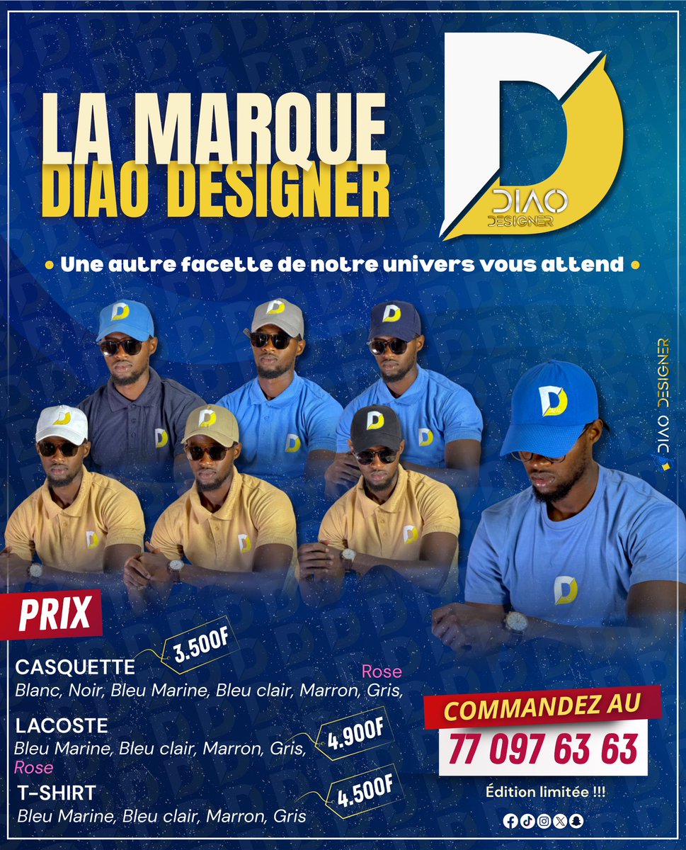 Diao_designer's tweet photo. “Un style qui se remarque. Clique, commande, sois au top.” https://t.co/LvBjk4l2UT