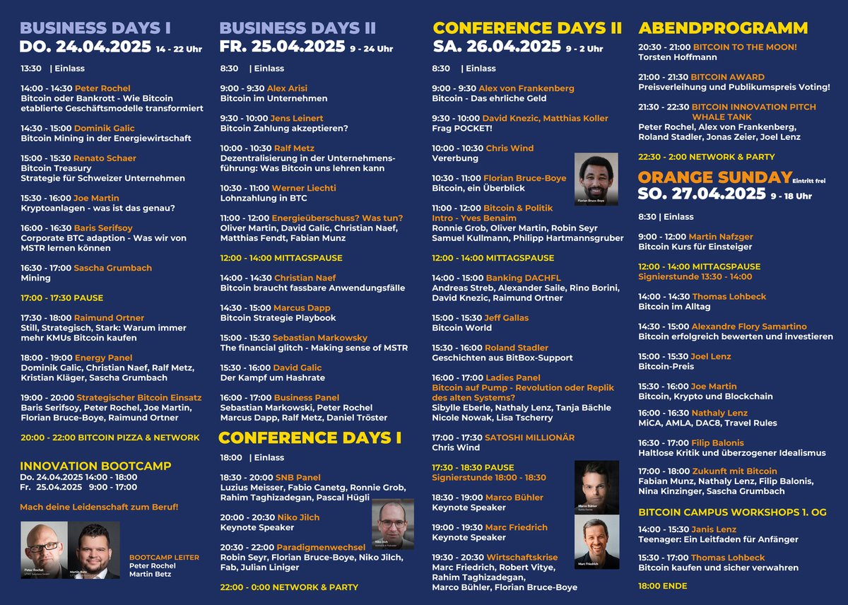 Swissbitcoincon's tweet image. Die ersten Beiträge der Swiss Bitcoin Conference 2025 stehen auf YouTube zur Verfügung. Wir starten mit den Business days und dem Vortrag von Dominik Galic ( @bainox_official ) - BITCOIN MINING IN DER ENERGIEWIRTSCHAFT.
Viel Spass.
youtu.be/a5sUfppgdZQ