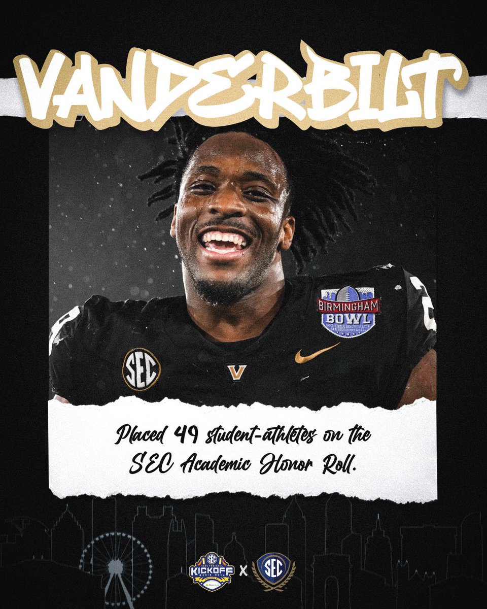 SEC Academics (@thesecu) on Twitter photo 😄 smiles all around for 49 Dores on the <a href="/SEC/">Southeastern Conference</a> Academic Honor Roll.
#ItJustMeansMore x #SECMD25 😄 smiles all around for 49 Dores on the <a href="/SEC/">Southeastern Conference</a> Academic Honor Roll.
#ItJustMeansMore x #SECMD25
