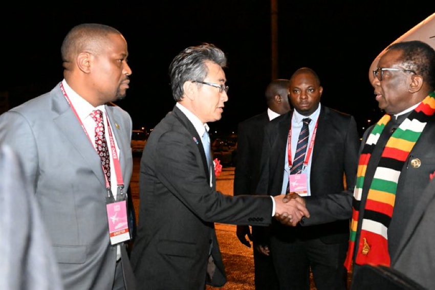#ENGAGEMENT 
Development Champion HE President <a href="/edmnangagwa/">President of Zimbabwe</a>, is now in Osaka, Japan, for the Zimbabwe National Day at the World Expo.