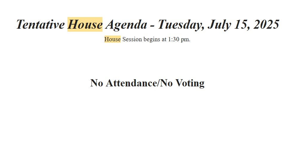 JordynHermani's tweet image. Tomorrow, July 15, was initially scheduled as a session day for both the Michigan House and Senate to continue working on the state budget process.
Both chambers have since sent out emails cancelling session. Talks have stalled as the argument between roads & the budget continue