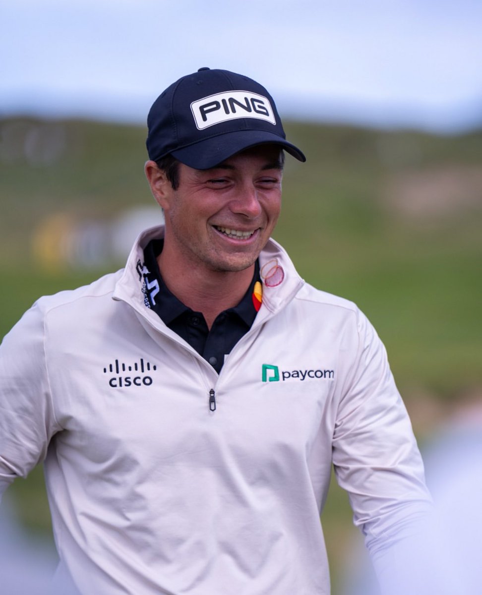 Pictures of Viktor practicing at Portrush today! 🏆 

📸 PINGGolfEurope on IG
