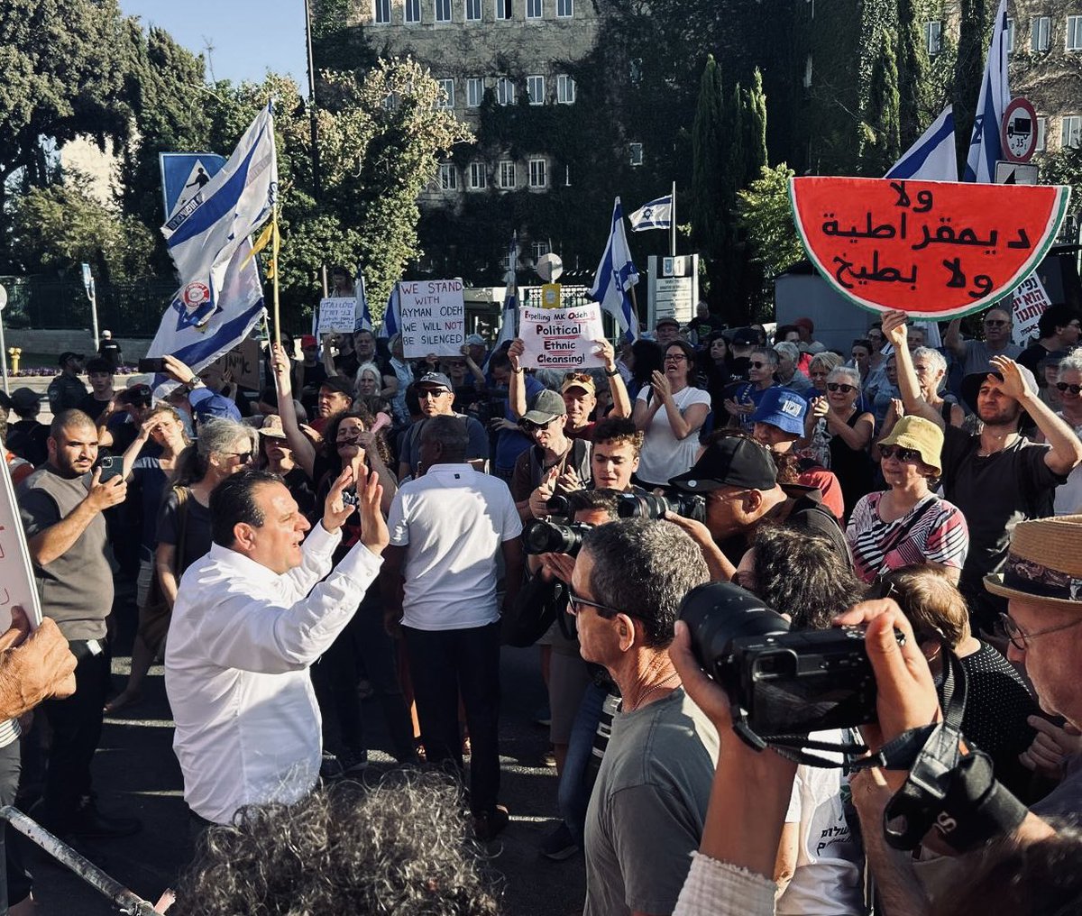 AyOdeh's tweet image. Today, the Israeli Knesset voted on whether to impeach me from Parliament.
And with great pride, I can say:
the fascists failed.
They failed for one reason: you, the people.
They tried to silence us, but our voices were louder.
Palestinians and Jews, from every corner of…