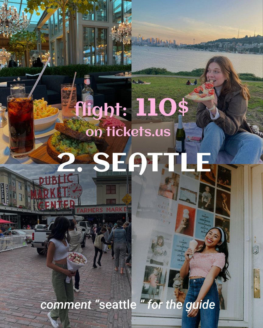 tickets_hq's tweet photo. U.S. cities just a quick flight away Sun, skylines & good eats — you in?#FlyUSA #WeekendGetaway #ticketsus https://t.co/F0Q2CmSNXh