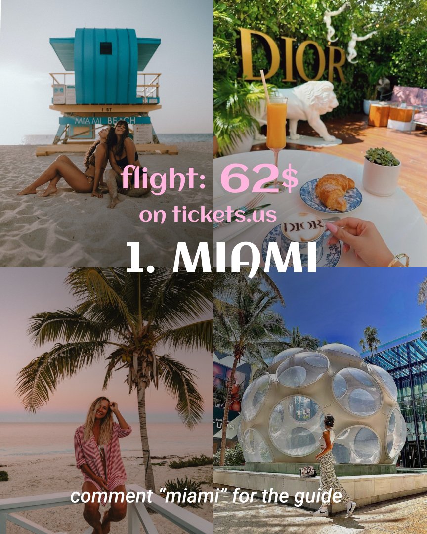 tickets_hq's tweet photo. U.S. cities just a quick flight away Sun, skylines & good eats — you in?#FlyUSA #WeekendGetaway #ticketsus https://t.co/F0Q2CmSNXh