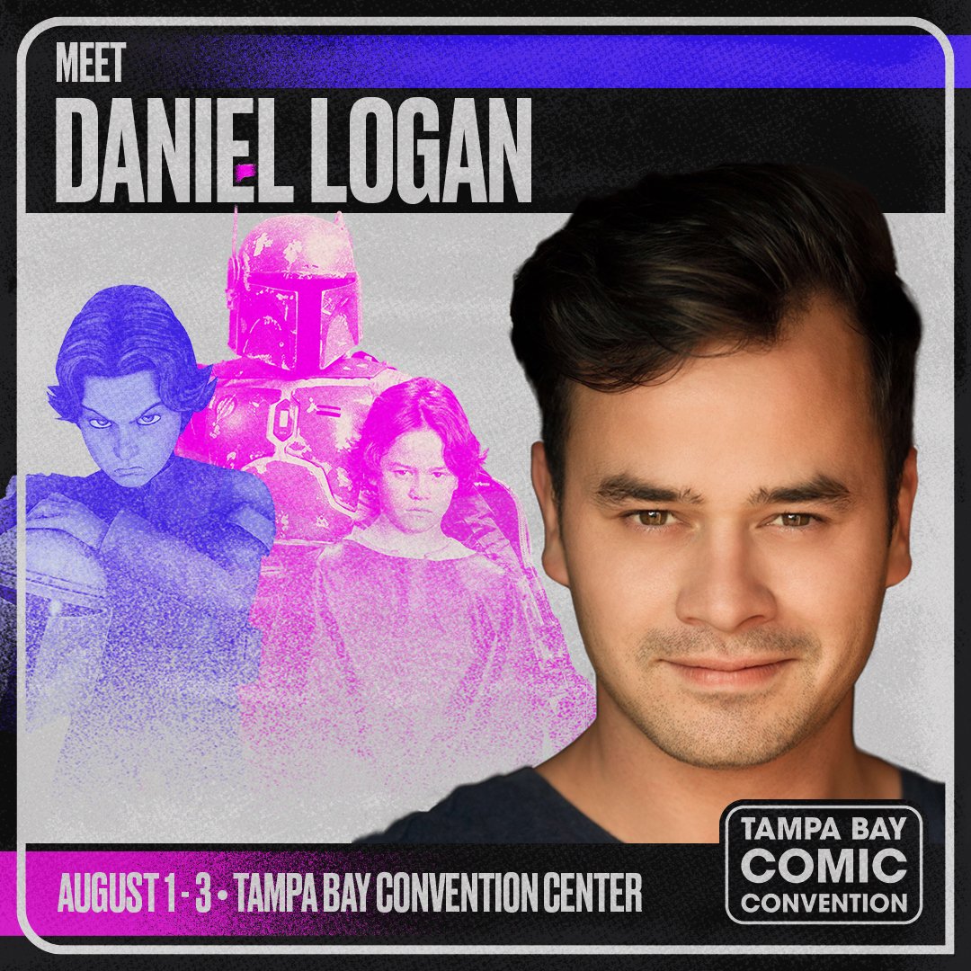 📣 Welcome <a href="/Daniel_Logan/">Daniel Logan</a> to Tampa Bay Comic Convention!!

🎟 Join us August 1st-3rd, get your tickets: bit.ly/4lLYqPE