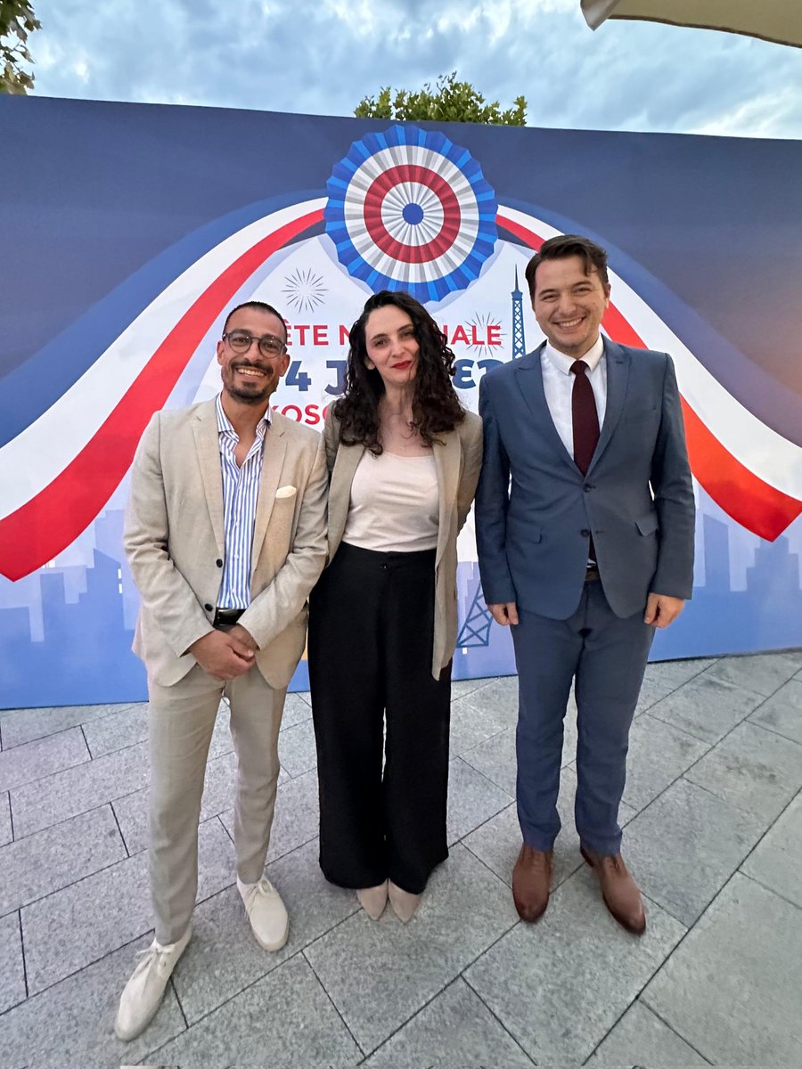 getoarmjeku's tweet image. À l’occasion de la fête nationale française, le 14 Juillet, nous célébrons la lutte des citoyens français e de toute l’humanité pour la liberté, l’égalité et la fraternité 🇨🇵🇽🇰 #14Juillet