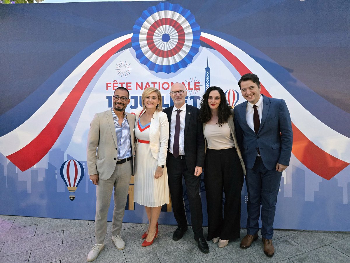 getoarmjeku's tweet image. À l’occasion de la fête nationale française, le 14 Juillet, nous célébrons la lutte des citoyens français e de toute l’humanité pour la liberté, l’égalité et la fraternité 🇨🇵🇽🇰 #14Juillet