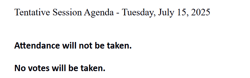 JordynHermani's tweet image. Tomorrow, July 15, was initially scheduled as a session day for both the Michigan House and Senate to continue working on the state budget process.
Both chambers have since sent out emails cancelling session. Talks have stalled as the argument between roads & the budget continue