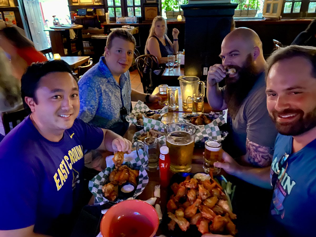 McGillins's tweet photo. Happy National Chicken Wing Day, folks!  🎉

It's time to get your wing on! And, lucky for you, we've got four fabulous ways to do it at McGillin's:

🍗 Buffalo Wings 
🍗 BBQ Wings
🍗 Old Bay Wings
🍗 Thai Wings

On Tuesdays after 5 pm Buffalo wings are only 50 cents each! https://t.co/WHMy7kivoO