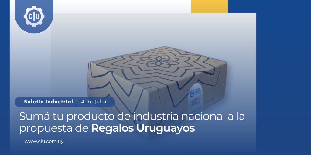 📣 Novedades en nuestro #BoletínIndustrial

⚪️ Sumá tu producto de industria nacional a la propuesta de #𝗥𝗲𝗴𝗮𝗹𝗼𝘀 𝗨𝗿𝘂𝗴𝘂𝗮𝘆𝗼𝘀 🎁🇺🇾

⚪️ 𝗖𝗼𝗺𝘂𝗻𝗶𝗰𝗮𝗱𝗼 𝗮 𝗹𝗮 𝗖𝗼𝗺𝘂𝗻𝗶𝗱𝗮𝗱 𝗜𝗻𝗱𝘂𝘀𝘁𝗿𝗶𝗮𝗹 | Medidas microeconómicas anunciadas por el MEF 🪙

⚪️