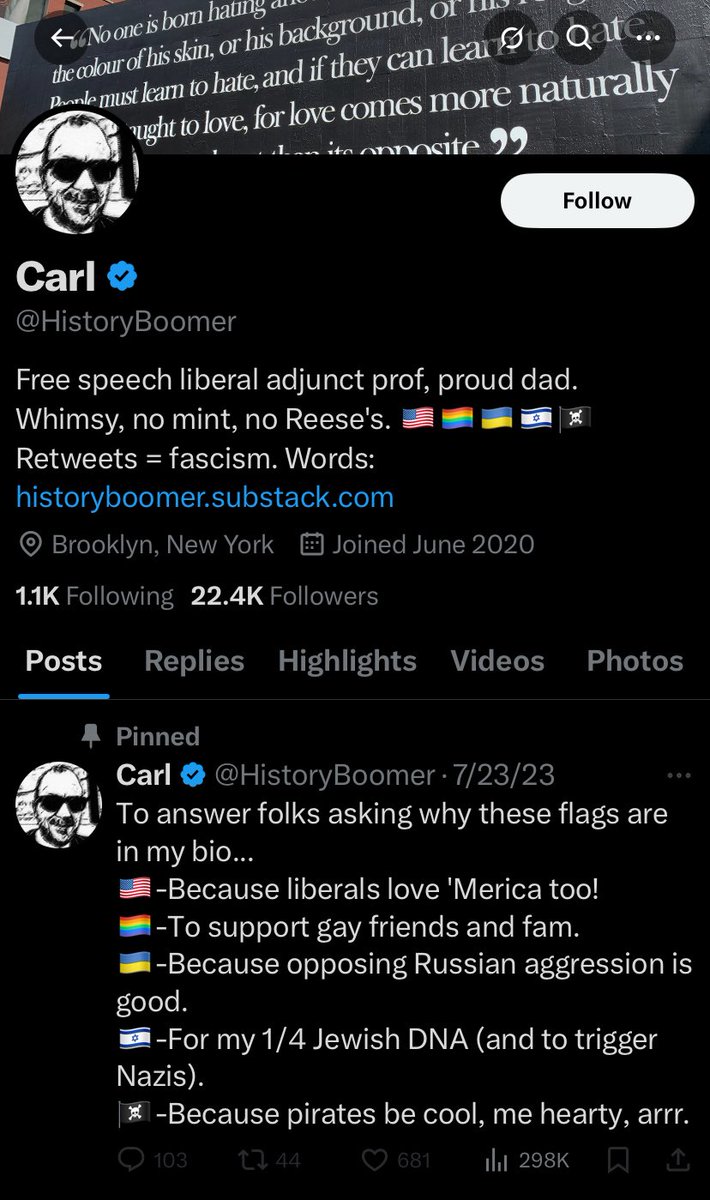 A 1/4 Fellow White doesn’t feel any allegiance to Whites and refuses to classify himself as such, but strongly supports Israel simply because his grandfather was Jewish.