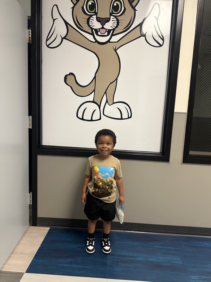 His first day of “Pre—K Camp” was a huge success! Today was a great experience for him! #lpisd