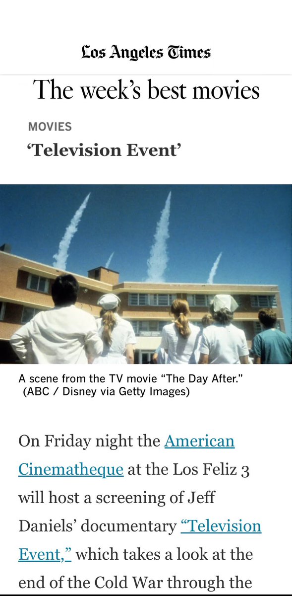 televisionevent's tweet photo. Hey, LA!!! Sold out this weekend, see the film the @latimes named, “one of the best movies this week!” Tonight at @am_cinematheque Los Feliz! 🎟️https://t.co/4C49zec7Vg https://t.co/U2q0HGTrE4