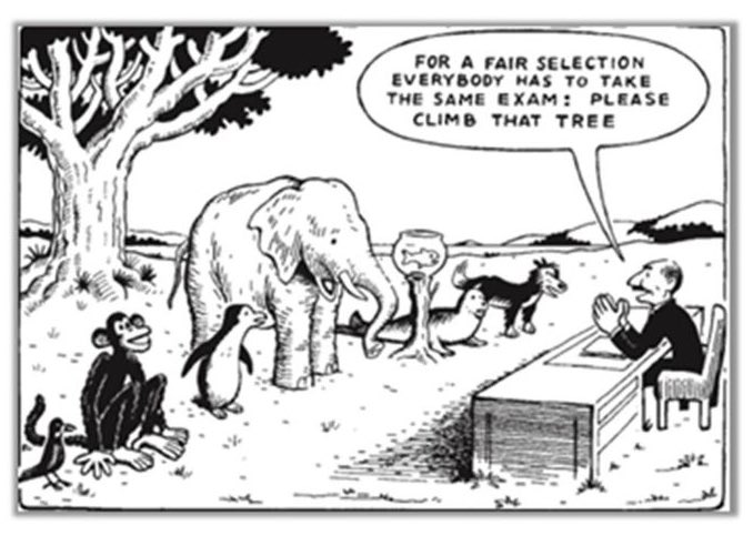 denkanders's tweet photo. ‘Iedereen is een genie. Maar als je een vis beoordeelt op zijn vermogen om in een boom te klimmen, zal hij zijn hele leven geloven dat hij dom is.’ - Einstein #quote https://t.co/Yvgk7KGwjL