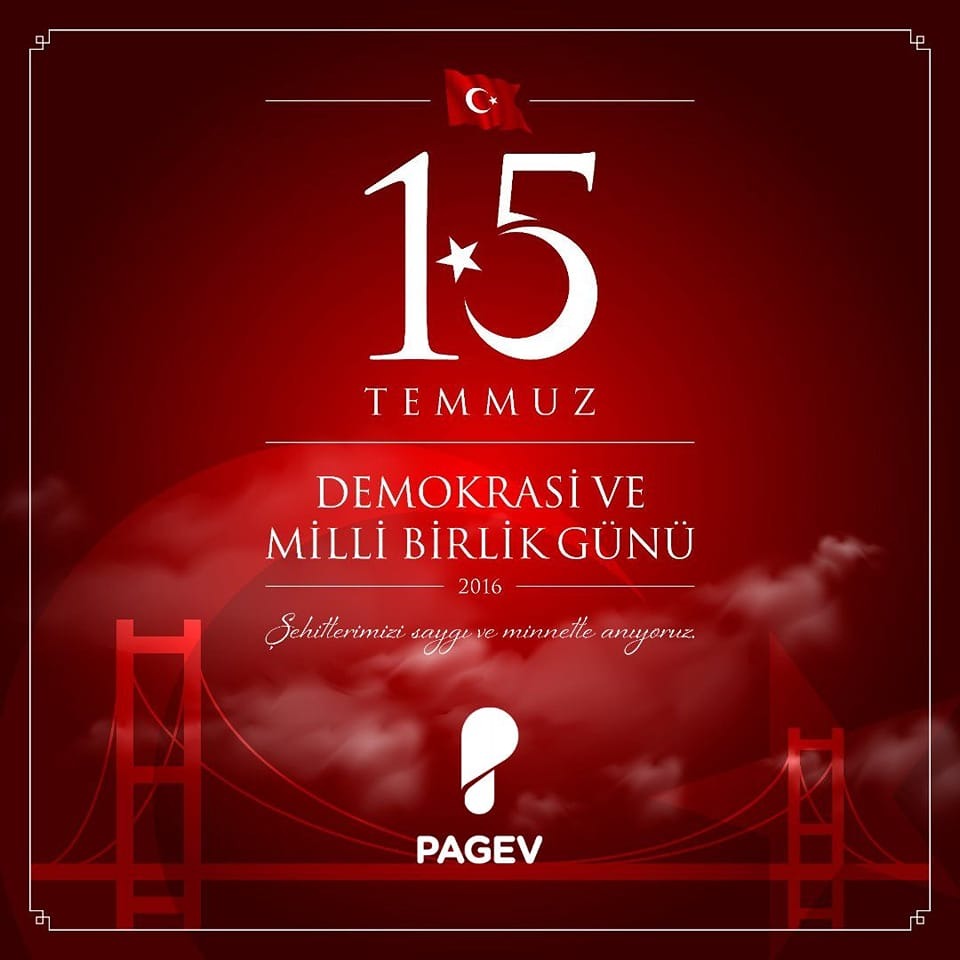 15 Temmuz’da hain darbe girişimine izin vermeyen Aziz Şehitlerimizi rahmet, Gazilerimizi ise minnetle anıyoruz. 
#15Temmuz