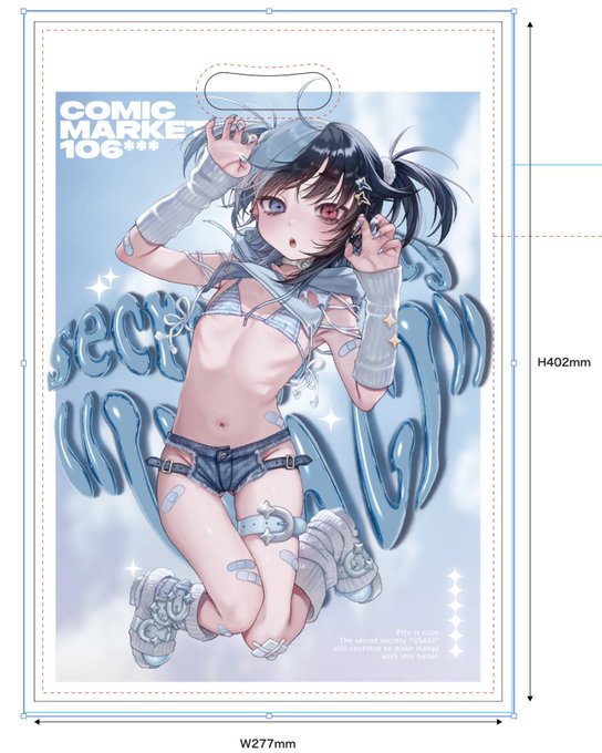 コミケ用の紙袋、かわいいのでは 