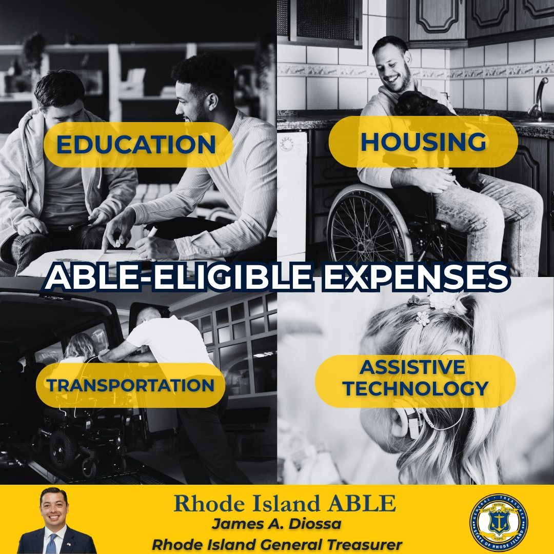 💡 Did you know ABLE accounts can help cover essential expenses while protecting eligibility for public benefits? From education to housing, transportation, and assistive technology, your savings can support a more independent life!

Learn more about ABLE: savewithable.com/ri/home.html