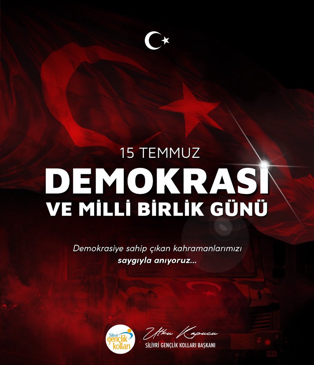 silivriakgenc's tweet photo. 15 Temmuz gecesi, milletimizin birlik ve beraberlikle yazdığı bir destandır. O karanlık gecede tanklara, silahlara karşı sadece yüreğiyle, inancıyla duran aziz şehitlerimizi rahmetle, gazilerimizi minnetle anıyoruz.
Bu topraklarda özgürce yaşayabiliyorsak, bunu o gece gözünü kırpmadan canını feda eden kahramanlarımıza borçluyuz.

Demokrasiye ve milli iradeye sahip çıkan milletimizin 15 Temmuz Demokrasi ve Milli İrade Günü kutlu olsun.

#15TemmuzDestanı #UnutmadıkUnutmayacağız #SilivriGençlikKolları”