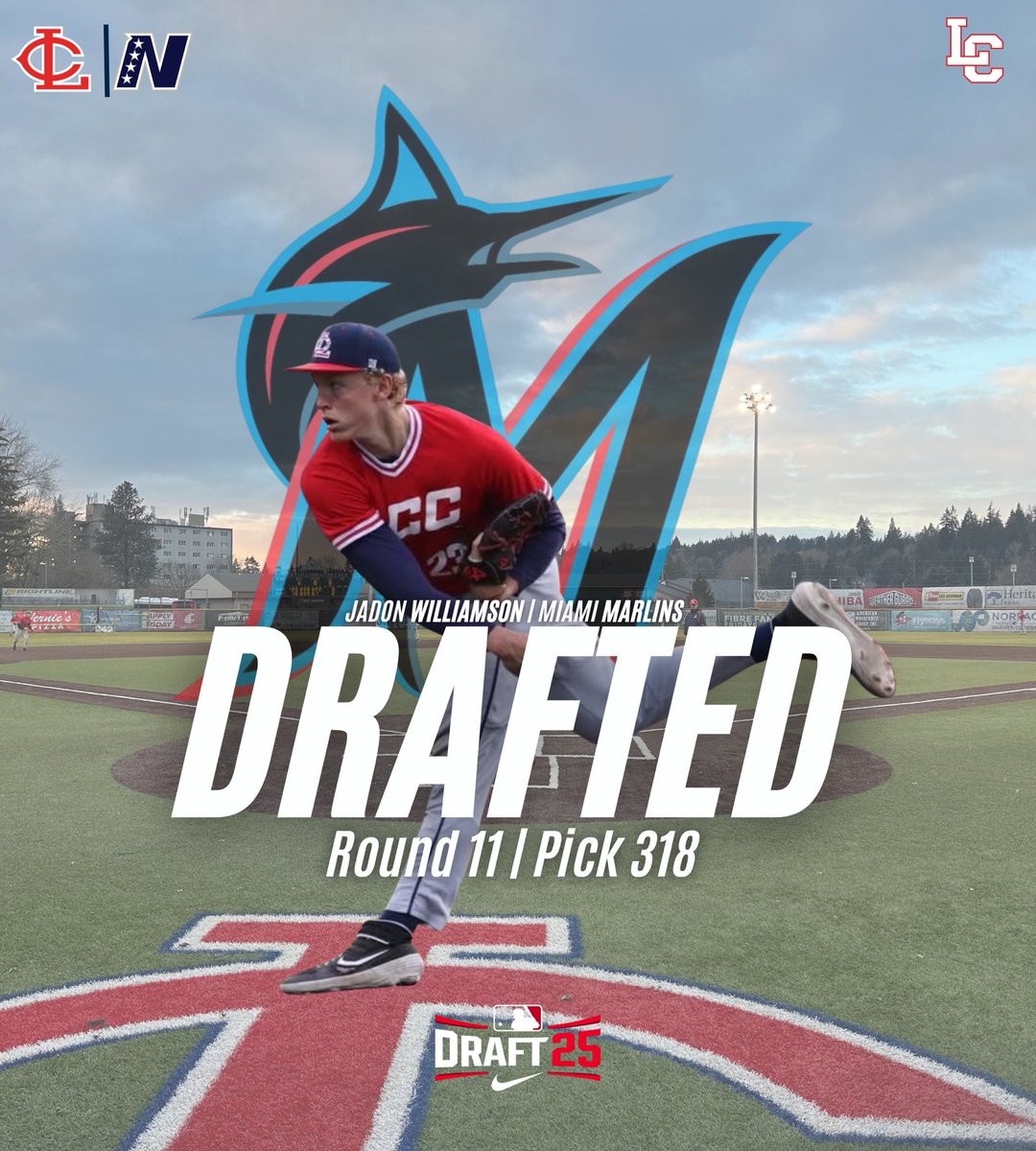 Lower Columbia Baseball (@lcdevilsbase) on Twitter photo πΏππΌππππΏ
Congrats to Former Devil Jadon Williamson on being drafted by the Miami Marlins! The 2023 NWAC Champion and Tournament MVP spent the last 2 seasons at <a href="/LCSCBaseball/">Lewis-Clark State Baseball</a>!
#ProDevils| <a href="/LCCRedDevils/">Red Devils</a> πΏππΌππππΏ
Congrats to Former Devil Jadon Williamson on being drafted by the Miami Marlins! The 2023 NWAC Champion and Tournament MVP spent the last 2 seasons at <a href="/LCSCBaseball/">Lewis-Clark State Baseball</a>!
#ProDevils| <a href="/LCCRedDevils/">Red Devils</a>