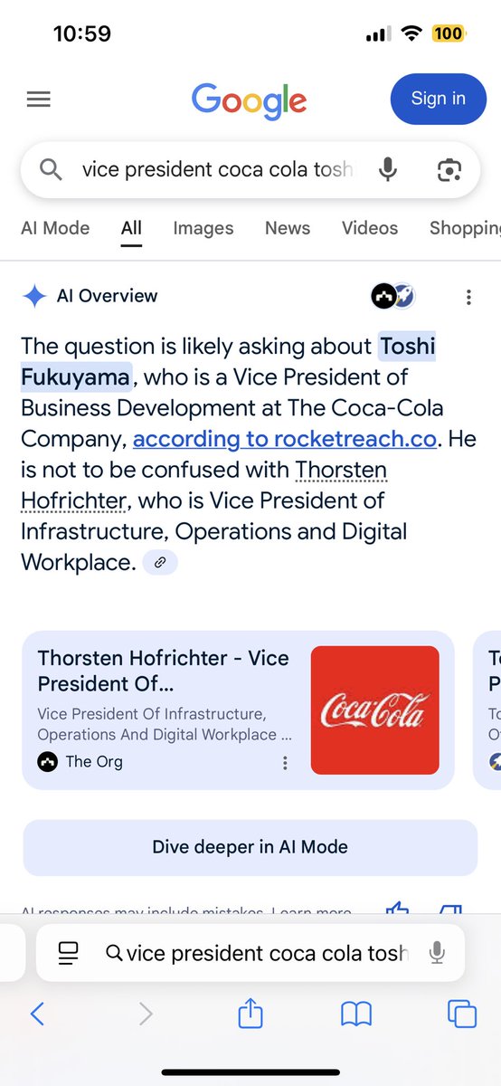 Possible partnership with coca-cola? VP of business development at Coca-Cola is Toshi Fukuyama, buy more. $Toshi #Toshi toshi ready to moshi 📈