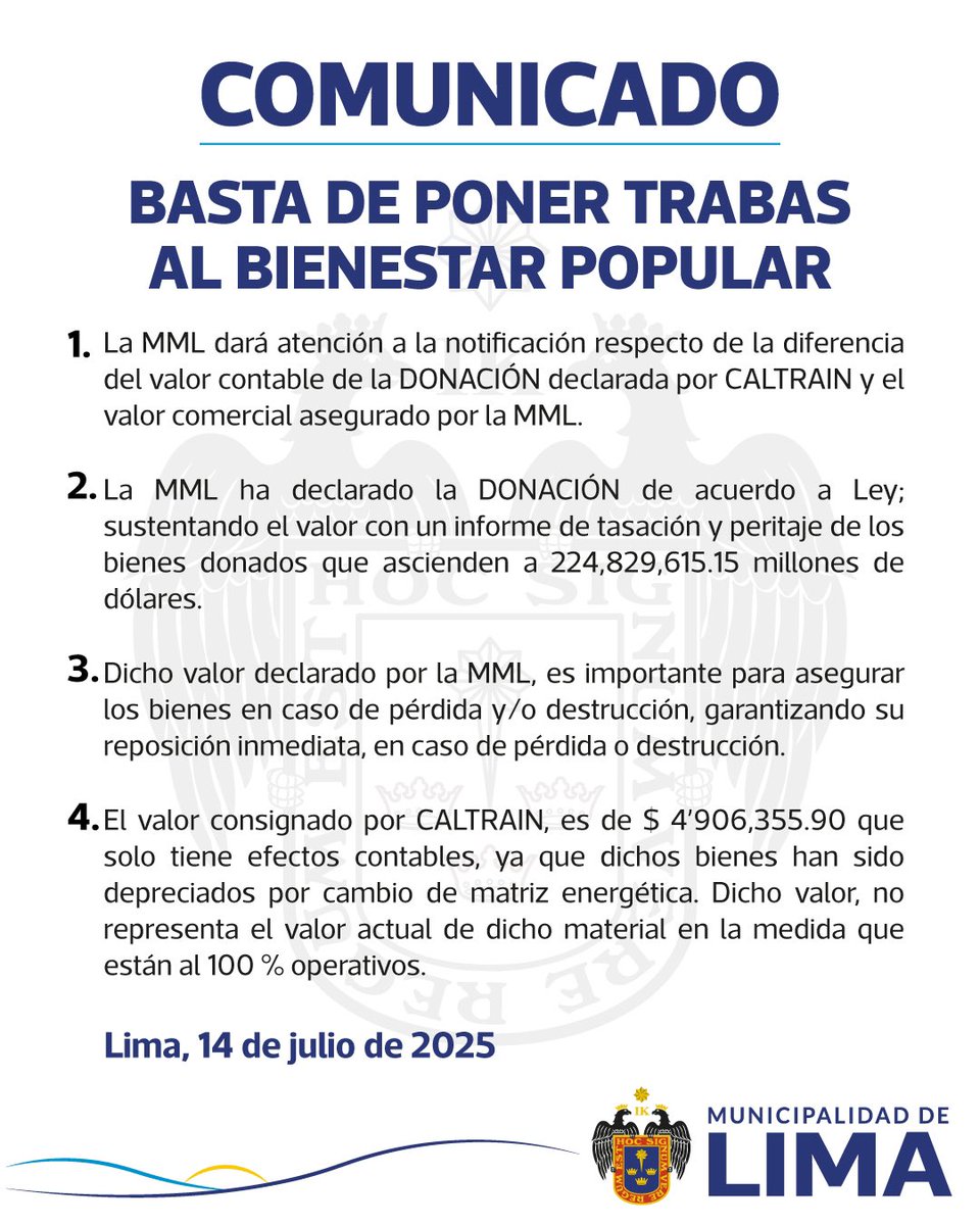Marco Sifuentes es una mierda de ser humano, un pobre diablo que explota la ignorancia de la gente para tragar. Sin asco tergiversa la información porque su labor no es "periodística" sino política. Aquí copio el comunicado de la MML para que dejen de ser desinformados por esa