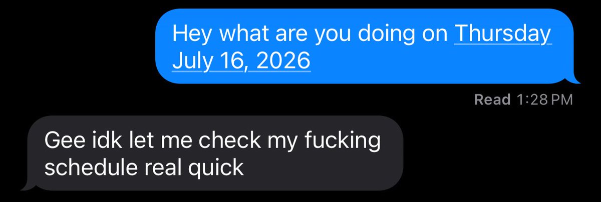 Texting everyone I know