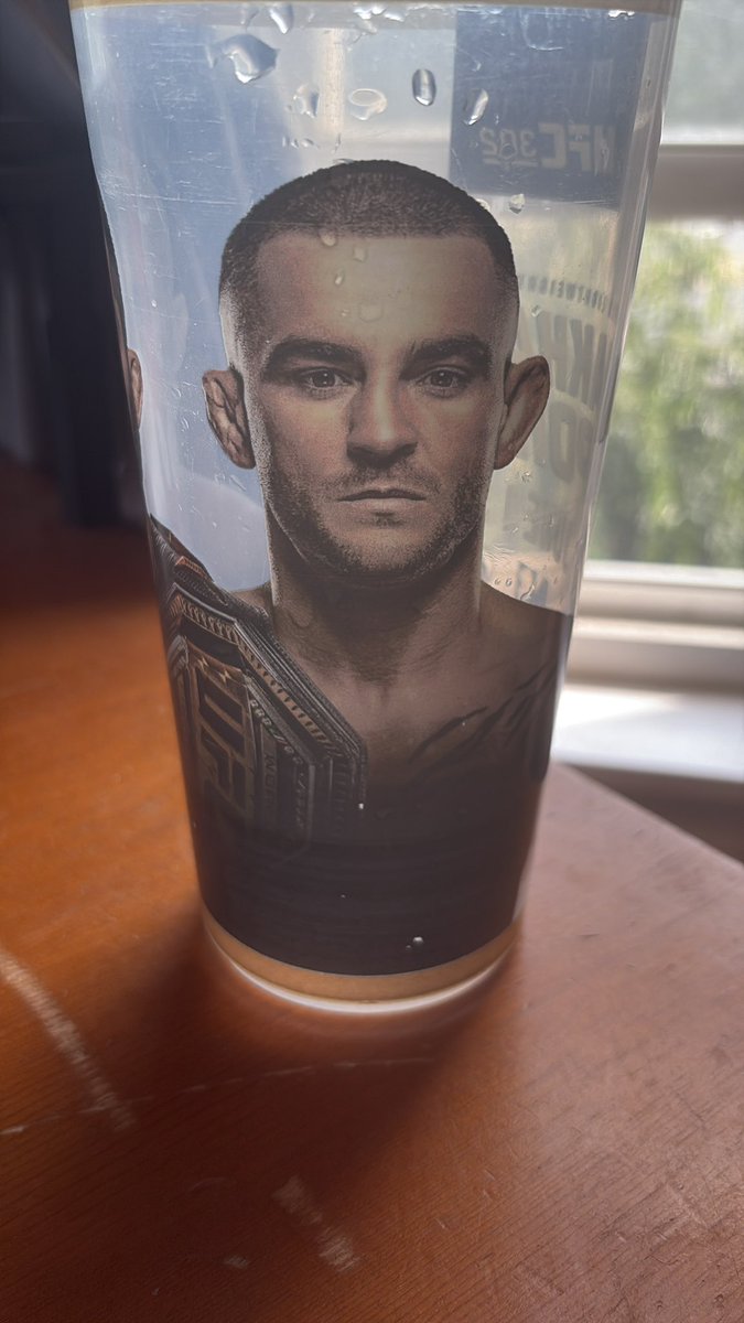 moistthoughts69's tweet image. I will be repping the Dustin Poirier cup all week in honor of #UFC318