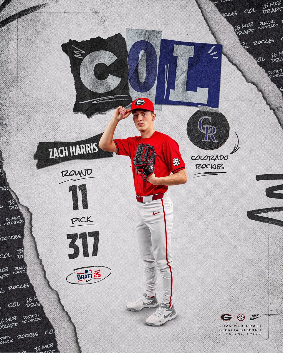 Georgia Baseball (@baseballuga) on Twitter photo There’s something special about a Dawg in a Rockies uniform 🙌
The <a href="/Rockies/">Colorado Rockies</a> draft <a href="/ZHarris1315/">Zach Harris</a> in the 11th round.
#GoDawgs There’s something special about a Dawg in a Rockies uniform 🙌
The <a href="/Rockies/">Colorado Rockies</a> draft <a href="/ZHarris1315/">Zach Harris</a> in the 11th round.
#GoDawgs