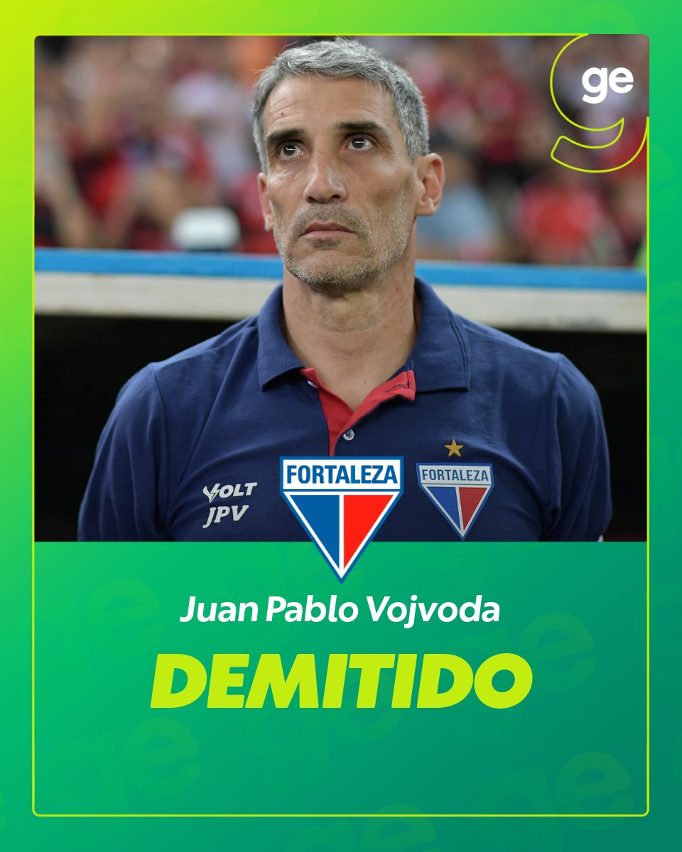 Vojvoda não é mais o técnico do Fortaleza

Saiba mais ➡️  glo.bo/46aKSc2

📸  Agif