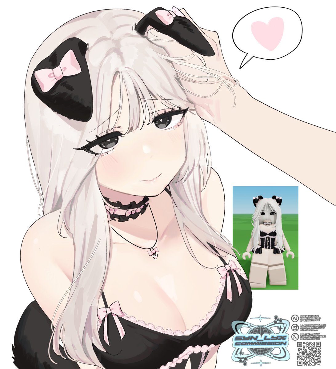 syn_lyx's tweet image. commission for bee
🐾 #robloxart
