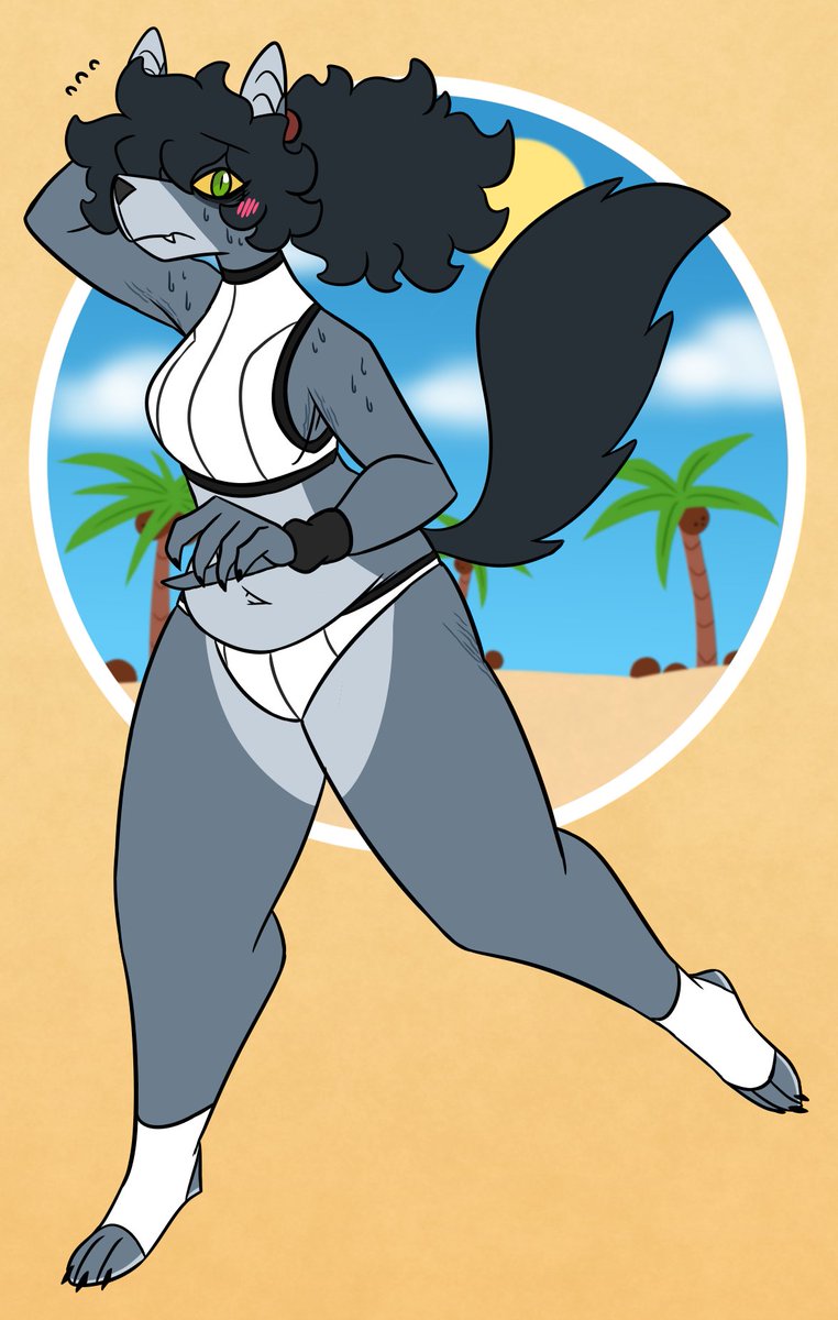 nerdyreindeer's tweet image. wolfgirl summer 🐺🐺🐺
