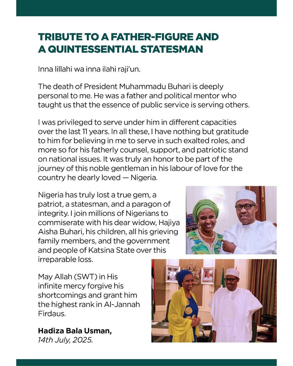 Rest in Peace Baba Buhari…🤲🏽🤲🏽🤲🏽❤️❤️❤️