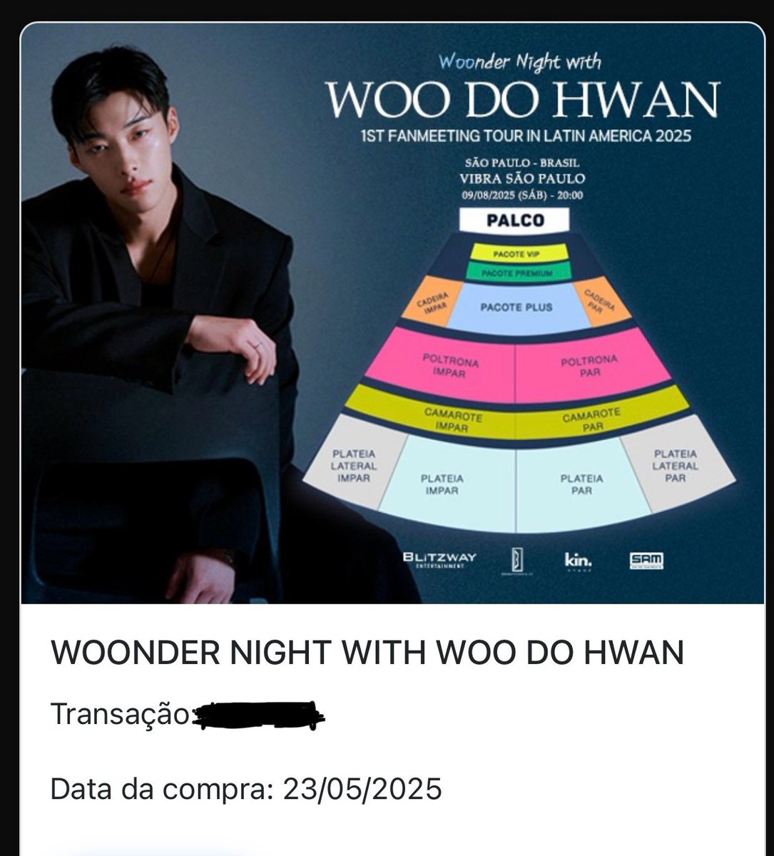 bae_dwn's tweet photo. 🚨 VENDO INGRESSO PARA O FANMEETING DO WOO DO HWAN 

2 Ingressos Pacote Premium Inteira

Motivo da venda: Infelizmente por um imprevisto não irei mais

Valor: 1.580,00 + 237,00 de taxa = R$1.817,00 cada (mesmo valor que paguei) https://t.co/zaV1Vd1tsh