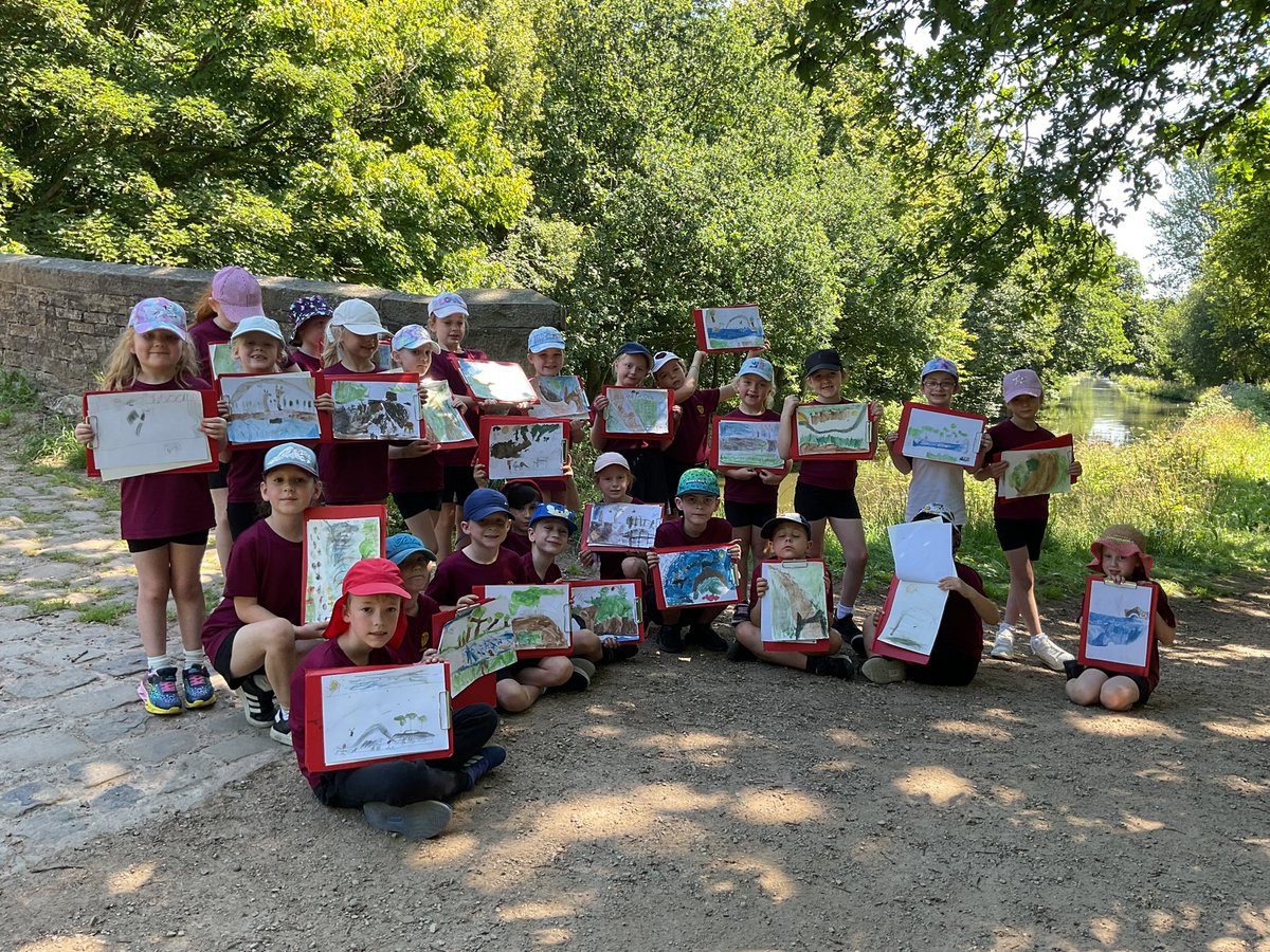 PDA_Y2's tweet image. More of our Parbold local canal paintings. #pdaart #pdajoy #pdacommunity