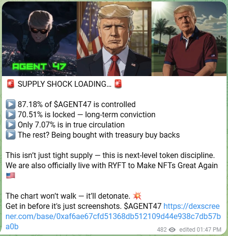 Agent_47_Truth's tweet photo. We are on the brink of absolutely exploding 👀

Waiting for you to all join & turn this into a full blown Cabal & face of @base with @realDonaldTrump Making Crypto Great Again!

@EntertheRYFT @JKCharters @Fityeth @yourwifeETH @BasedBeast2 @CreatorBid @philism @ghastx @LETSGO_CHAD @realtommybibi @coinmerge @based_elnen @K1d_Crypt0 @WALTER_DEFI @KaitoAI @SecretBasealpha @StackItHighLife @basedsnipez @AntiRugZone @cryptojourneyrs @JakeGagain @CryptoEmpressX @gordongekko @Ashcryptoreal @shahh @jeremybtc @0xSweep @jessepollak