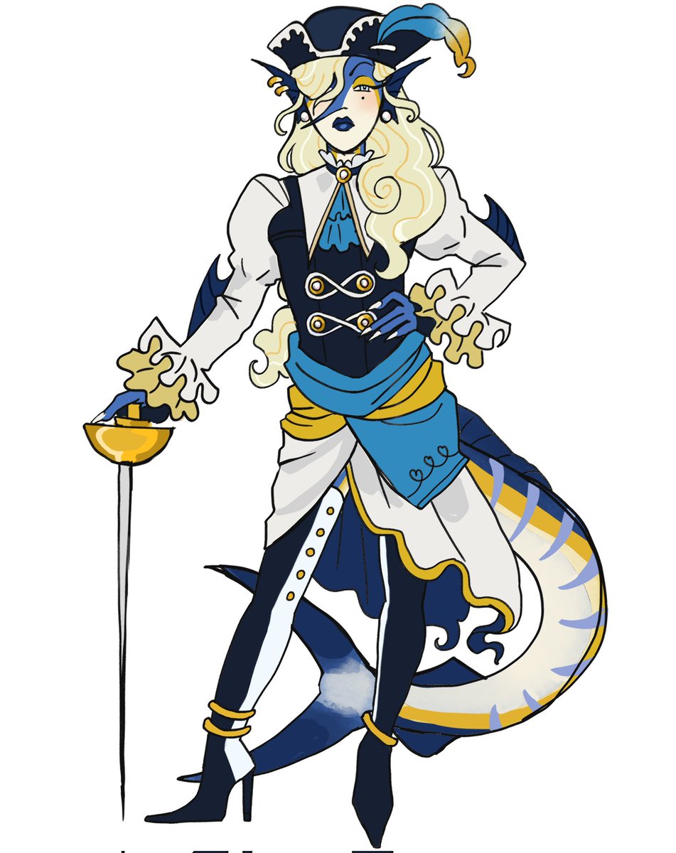 gellyplanet's tweet image. ocs of mine that I designed for @doodlelyfe_1 's pirate crew (⁎˃ᴗ˂⁎)