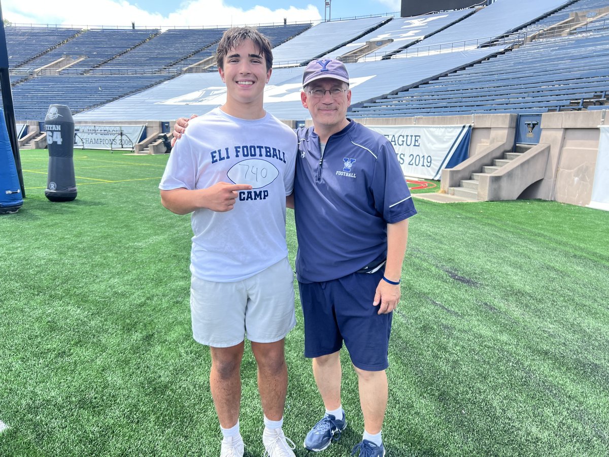 TchakarovThomas's tweet image. I had a great experience @yalefootball Eli Football Camp! Thank you to the Yale staff for the words of encouragement and the amazing coaching that I received! (#740 Red Helmet) @CoachRenoYale @CoachJanecek @AlexKurtzYale @coachjjanderson
@Coach_Nguyen @NewCanaanFB