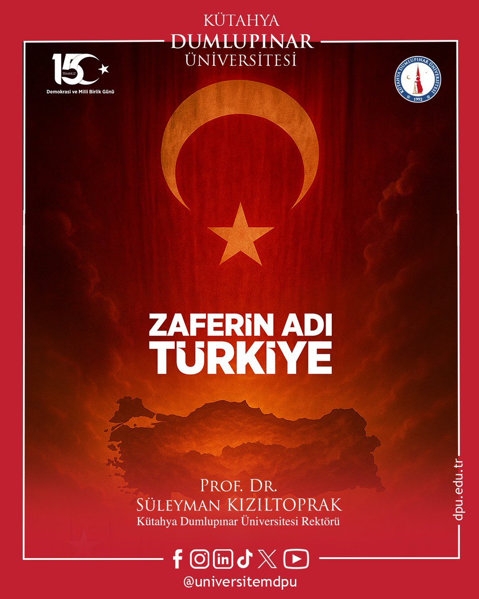 15 Temmuz Demokrasi ve Millî Birlik Günü’nde milletimizin bağımsızlık ve demokrasi uğruna gösterdiği kararlılığı gururla anıyoruz. Aziz şehitlerimizi rahmetle yâd ediyor, kahraman gazilerimize minnetlerimizi sunuyoruz.