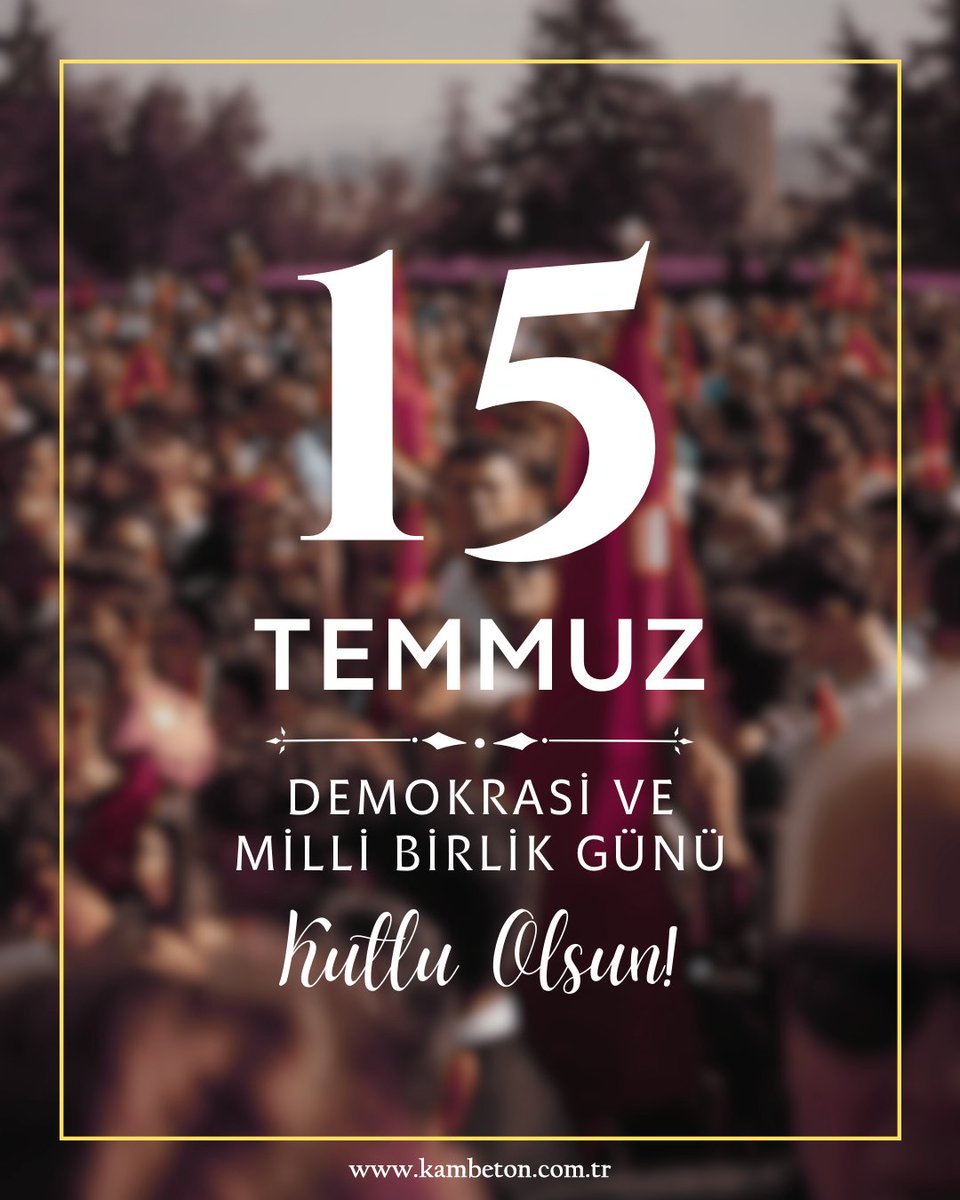 15 Temmuz Demokrasi ve Milli Birlik Günü’nde, demokrasisine sahip çıkmak için canlarını ortaya koyan şehitlerimizi ve gazilerimizi minnetle anıyoruz.