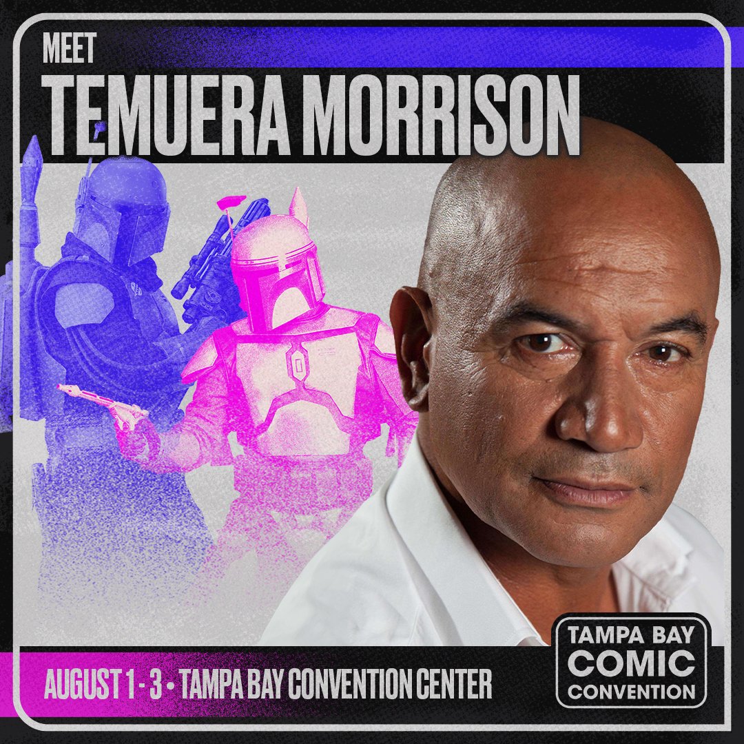 📣 Welcome <a href="/Tem_Morrison/">Temuera Morrison</a> to Tampa Bay Comic Convention!!

📸 Photo ops available now to purchase: bit.ly/3GGXPzR