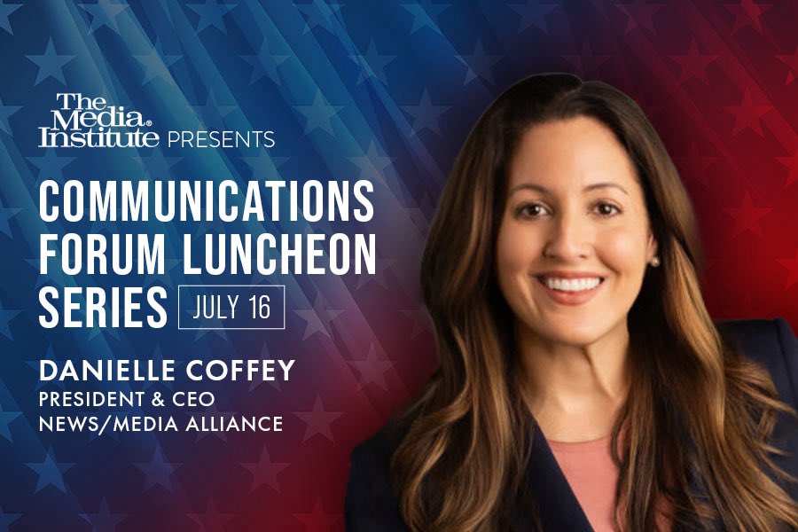Looking forward to our luncheon this week with <a href="/newsalliance/">News/Media Alliance</a> President &amp; CEO Danielle Coffey.  For more about our Communications Forum luncheon series, visit mediainstitute.org/communications…