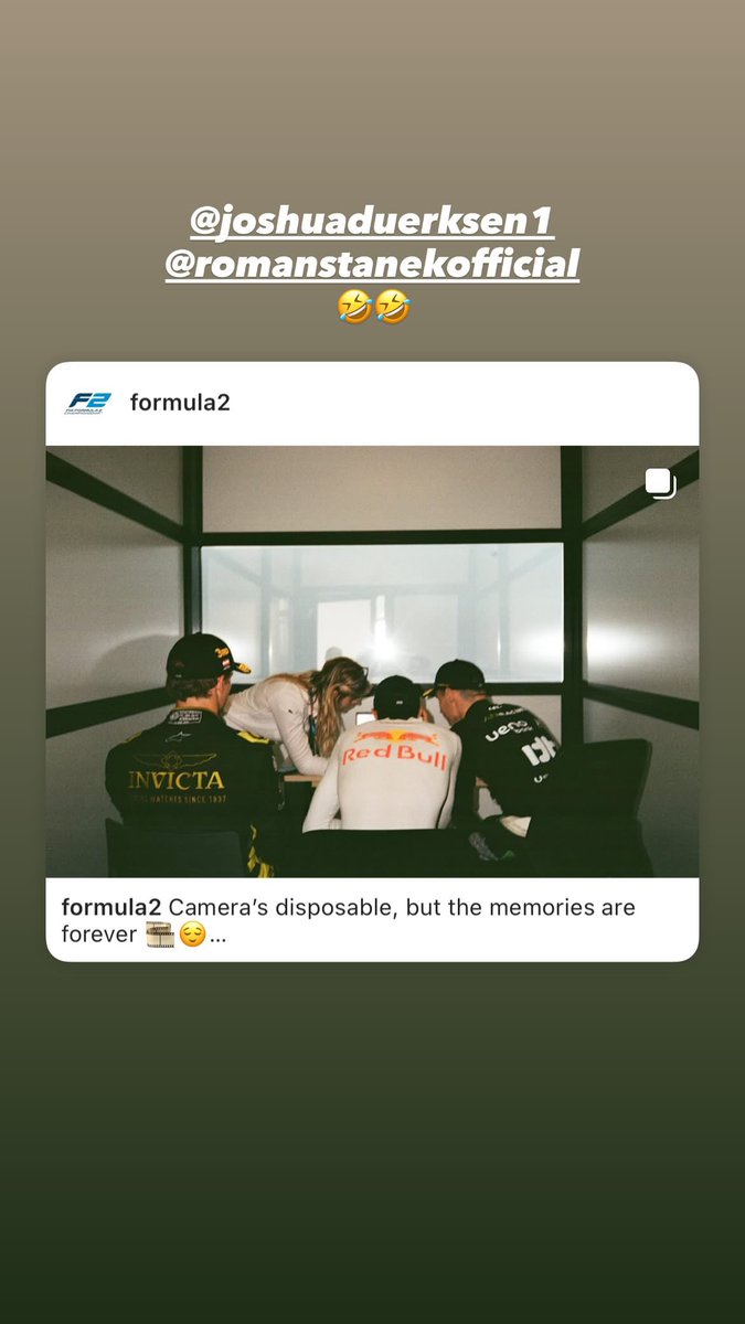 PMartiUpdates's tweet image. 📲🇬🇧| Pepe via his Instagram Story
📲🇪🇸| Pepe a través de sus historias de Instagram
“film form @/redbullring 😊
thanks @/formula2 🫶🏻”
#F2 #RBJT #PepeMarti