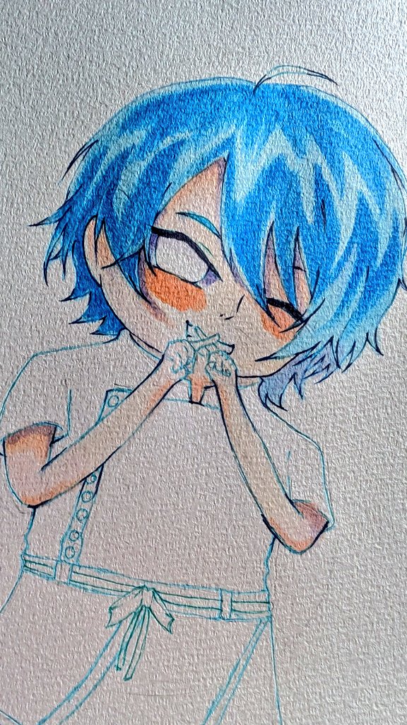 Todoroki_oci01's tweet photo. 🐟🍴 #渚トラウト生誕祭2025  
※1：下書き 2：肌髪 3：お目目お洋服4：ハイライト※ https://t.co/HvN9WR8Qu1