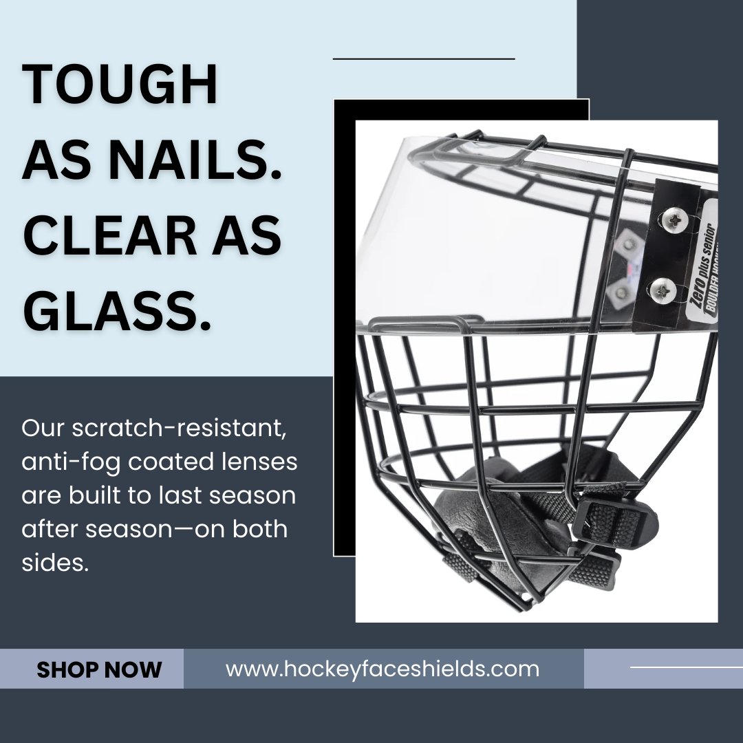 boulderhockey's tweet photo. Unlike Bauer or CCM, our scratch-resistant, anti-fog coated lenses are built to last season after season—on both sides.
.
.
.
#HockeyInnovation #GameChangerGear #Since1974 #PlayerSafetyFirst #HockeyLife #NextGenProtection #HockeyEquipment https://t.co/2JfqADDpf0