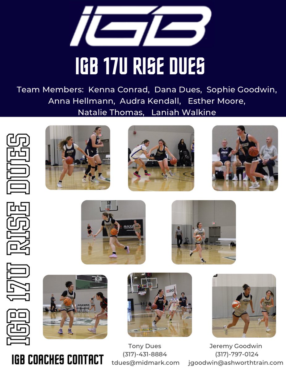 IGB 17U Rise Dues (@igb17urisedues) on Twitter photo What a Ride!!!! 5 Straight days of basketball concluded with us with 3-1 record in the UA Rise 2!
Finished both Rise events 6-2 overall!
Weโre excited to play in the Rise Championship in Pa starting Friday!
Great Job Ladies!
<a href="/IGB_Hoops_News/">๐ฐ๐ฎ๐ฉ ๐ต๐๐๐</a>
<a href="/UARiseGirls/">UA Rise Girls I Basketball</a> What a Ride!!!! 5 Straight days of basketball concluded with us with 3-1 record in the UA Rise 2!
Finished both Rise events 6-2 overall!
Weโre excited to play in the Rise Championship in Pa starting Friday!
Great Job Ladies!
<a href="/IGB_Hoops_News/">๐ฐ๐ฎ๐ฉ ๐ต๐๐๐</a>
<a href="/UARiseGirls/">UA Rise Girls I Basketball</a>